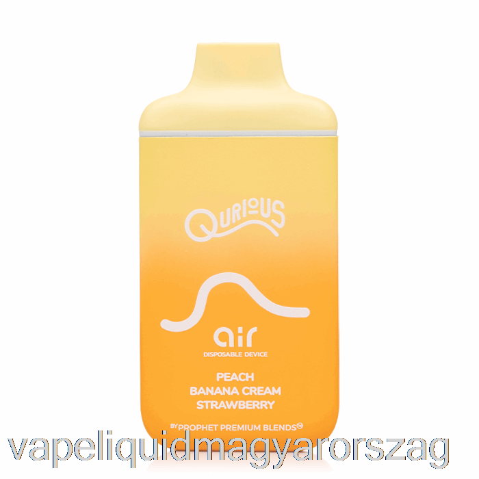 Qurius Air 6000 Eldobható Barack Banán Krém Eper Vape E Cigi